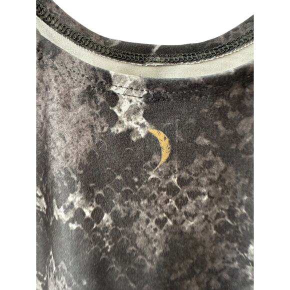 Jessica Simpson Gray Faux Snake Print Cropped Tank Top Women's Small - Picture 6 of 6